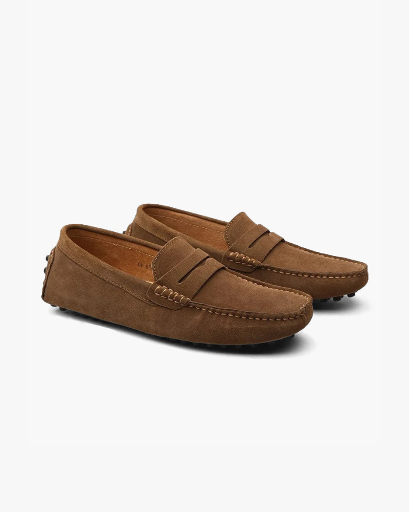 Suede Driver Loafers